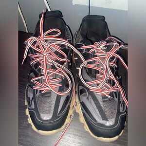 NO BOX BALENCIAGA TRACK RED, BLACK, TAN, AN REFLECTIVE